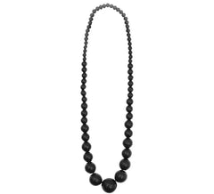 Collar Flamenco cuenta negro de 25 cm