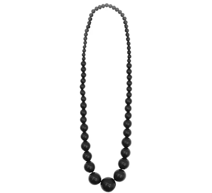Translation missing: es.Collar Flamenco cuenta negro de 25 cm