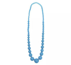 Collana di flamenco perle turchesi di 25 cm