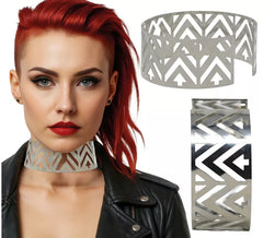 Collana futuristica in argento