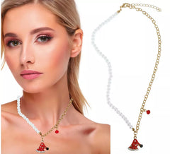 Collana con cappello di Natale