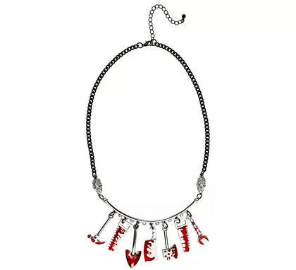 Collar Halloween de Herramientas Ensangrentados