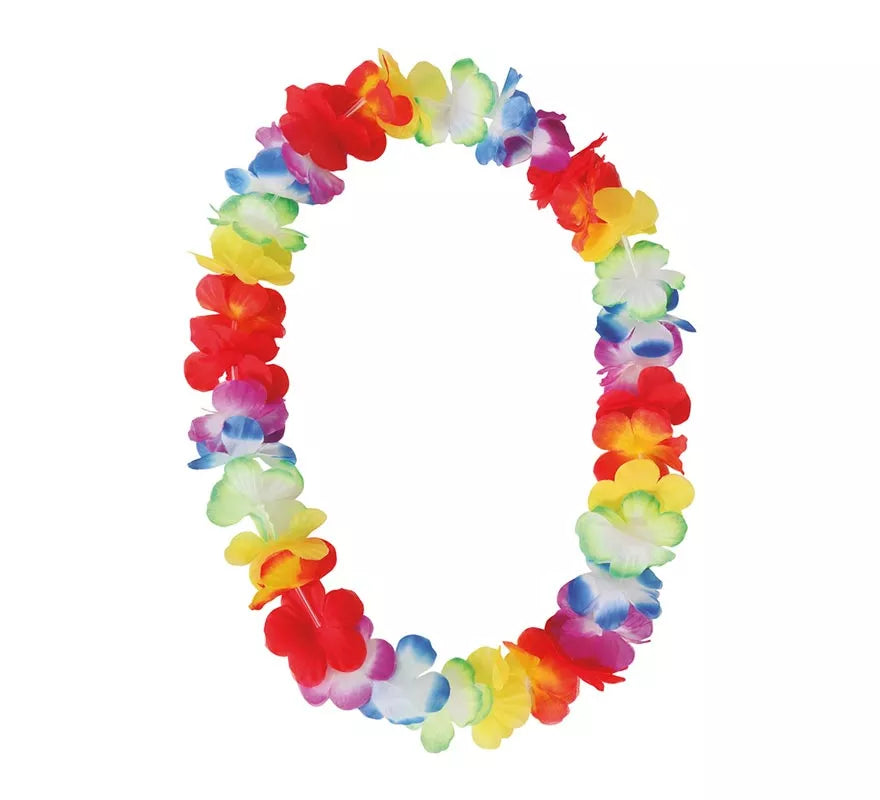 Translation missing: es.Collar Hawaiano de tela multicolor