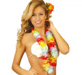 Collar Hawaiano de tela multicolor