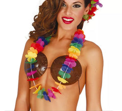 Collana hawaiana multicolore