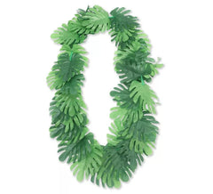 Collana Hawaii Foglie verdi tropicali