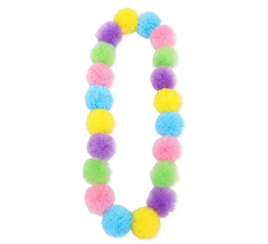 Translation missing: es.Collar Hawaii Pompones en color pastel