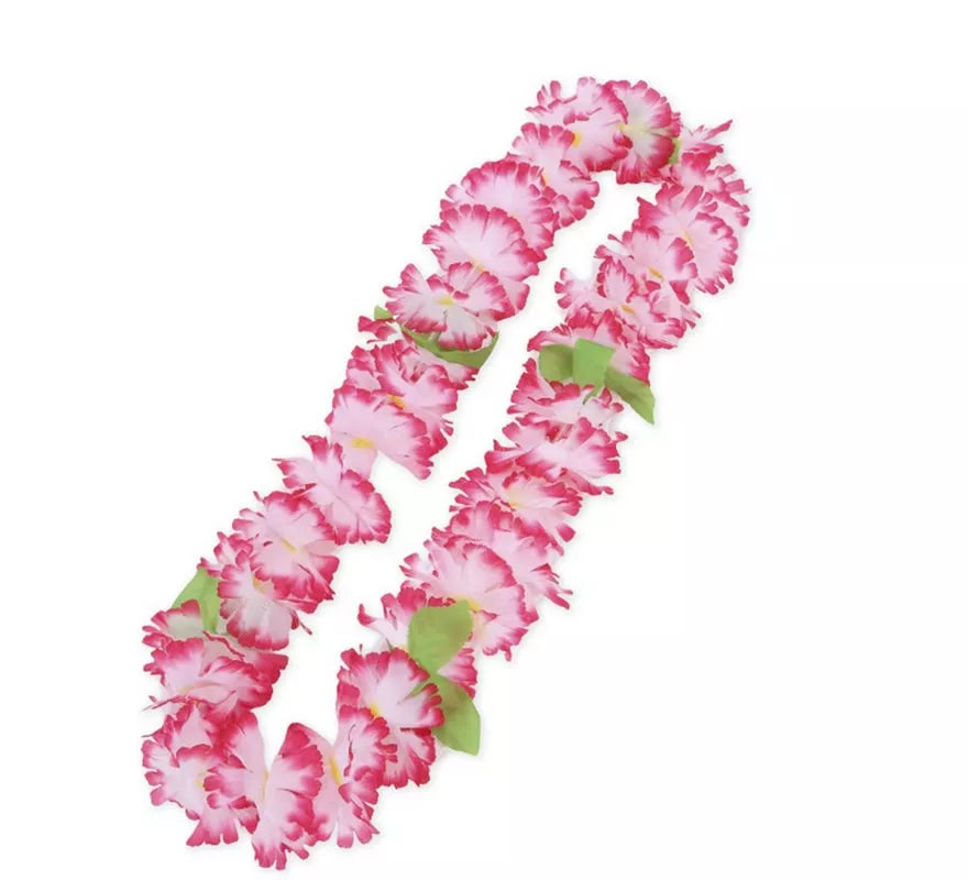Translation missing: it.Collar Hawaii rosa suave y fucsia de 55 cm