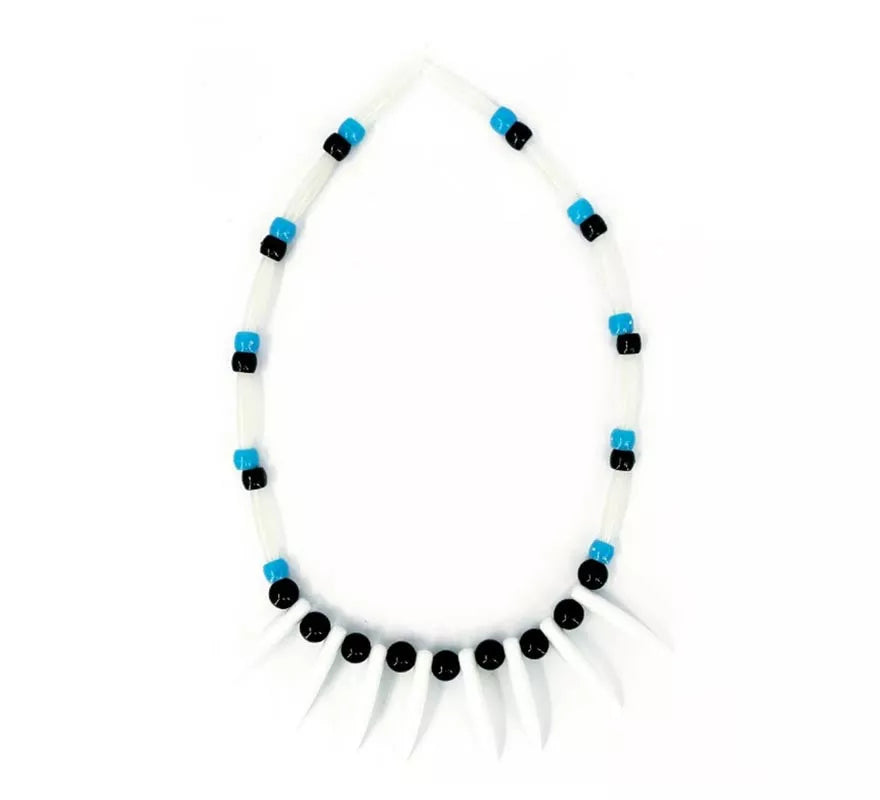 Translation missing: it.Collar Indígena azul y negro de 25 cm