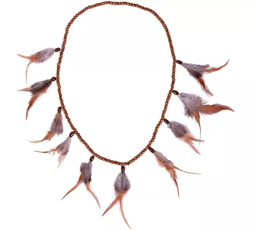 Translation missing: it.Collar Indio con Plumas de 42 Cm