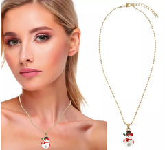 Collana pupazzo di neve
