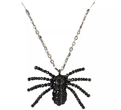 Collana Ragno Nero con Pietre