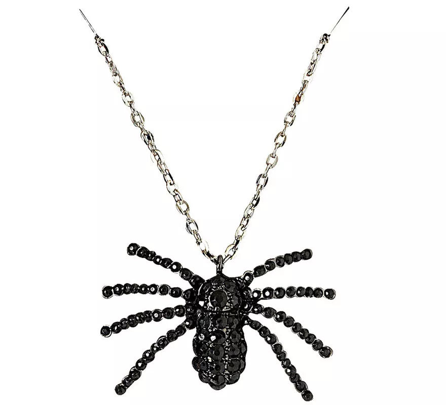Translation missing: it.Collar Negro de Araña con Pedrería
