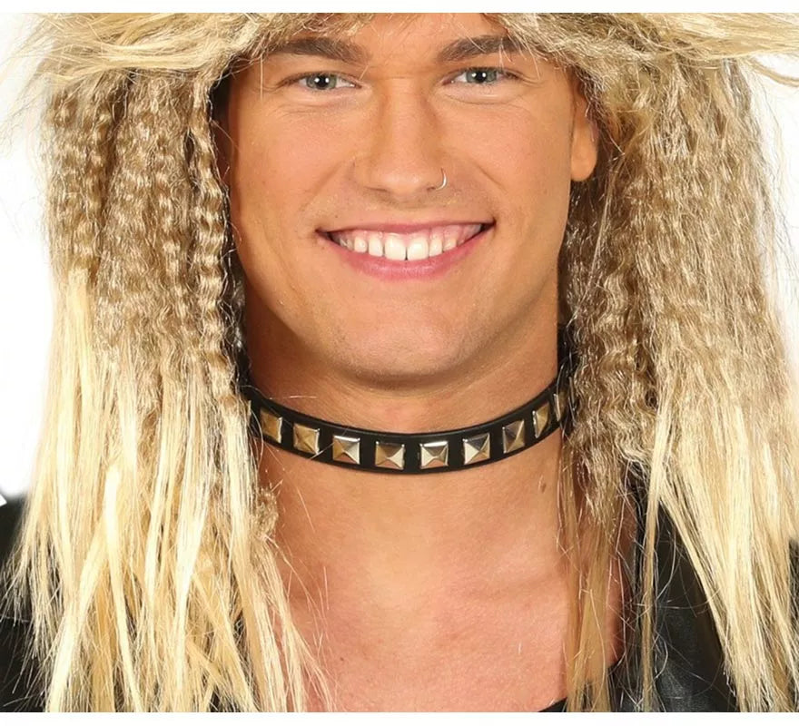 Translation missing: it.Collar Punk Negro y Dorado