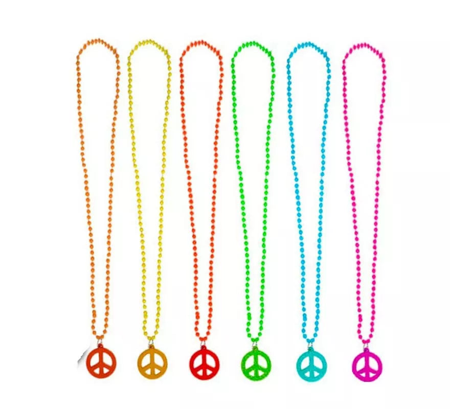 Translation missing: es.Collar símbolo de Paz de 45 cm colores surtidos