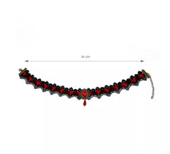 Collar Vampiresa chóker de 34 cm