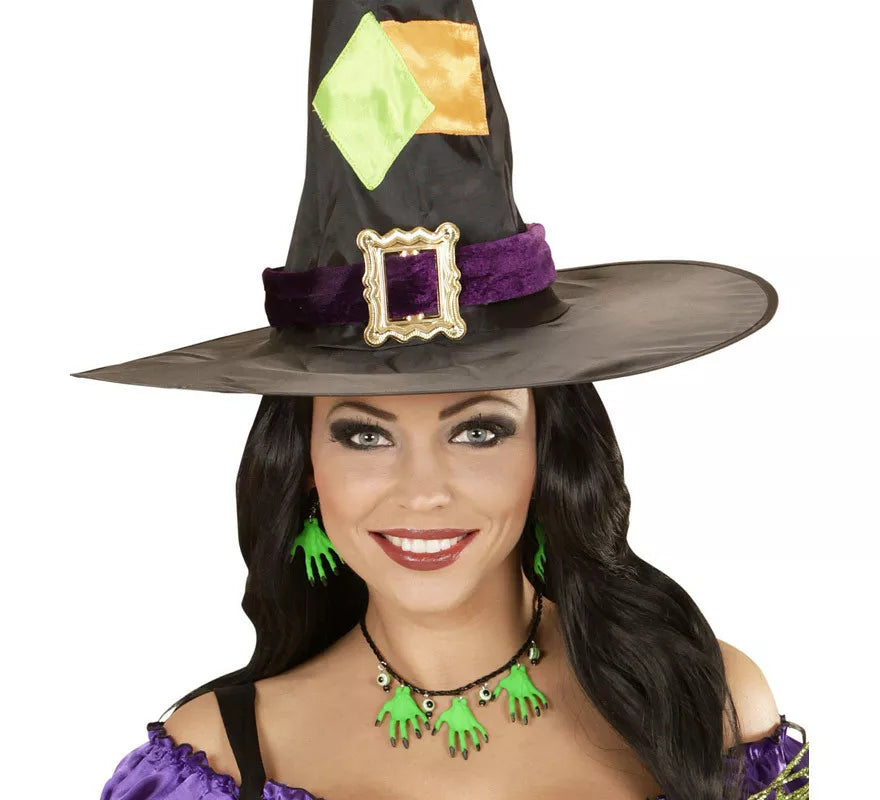 Translation missing: it.Collar y Pendientes Halloween de Manos de Bruja