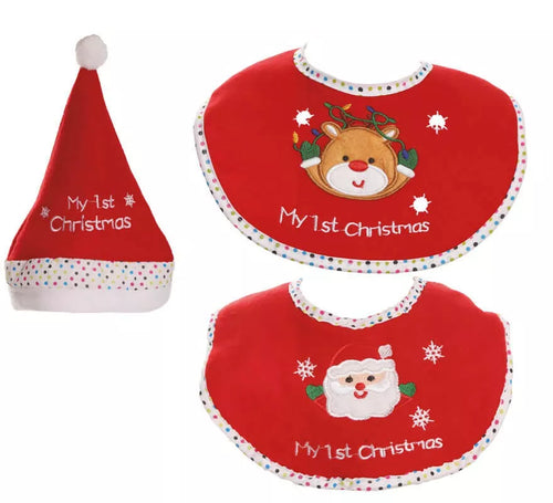 Conjunto Babero y Gorro para bebés