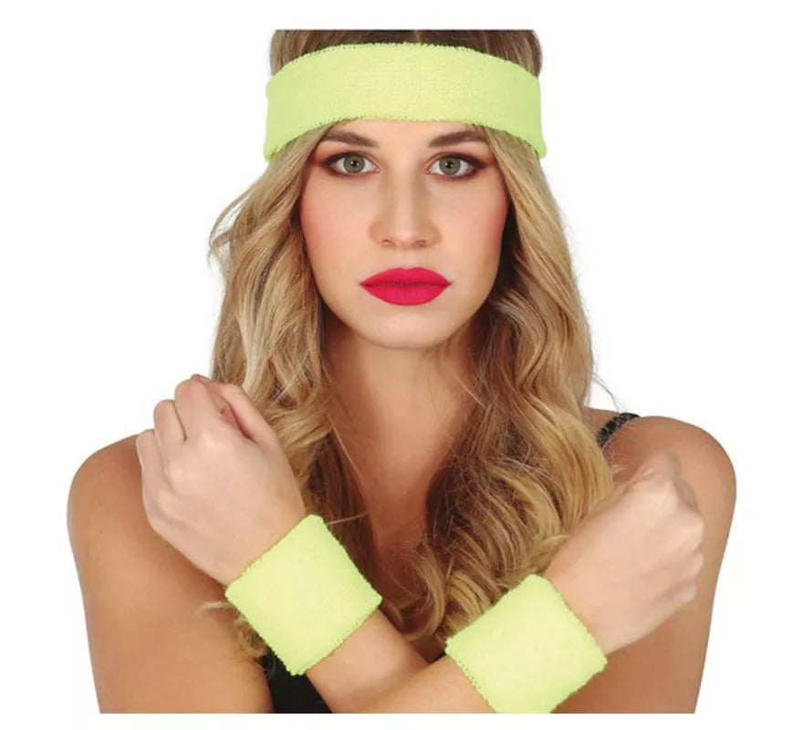 Translation missing: it.Conjunto de 2 Muñequeras y Cinta en varios colores para mujer