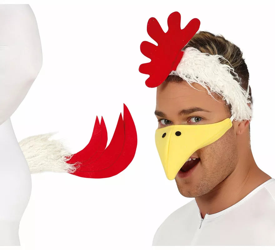 Translation missing: it.Conjunto de Gallina: Cola, Diadema y Pico