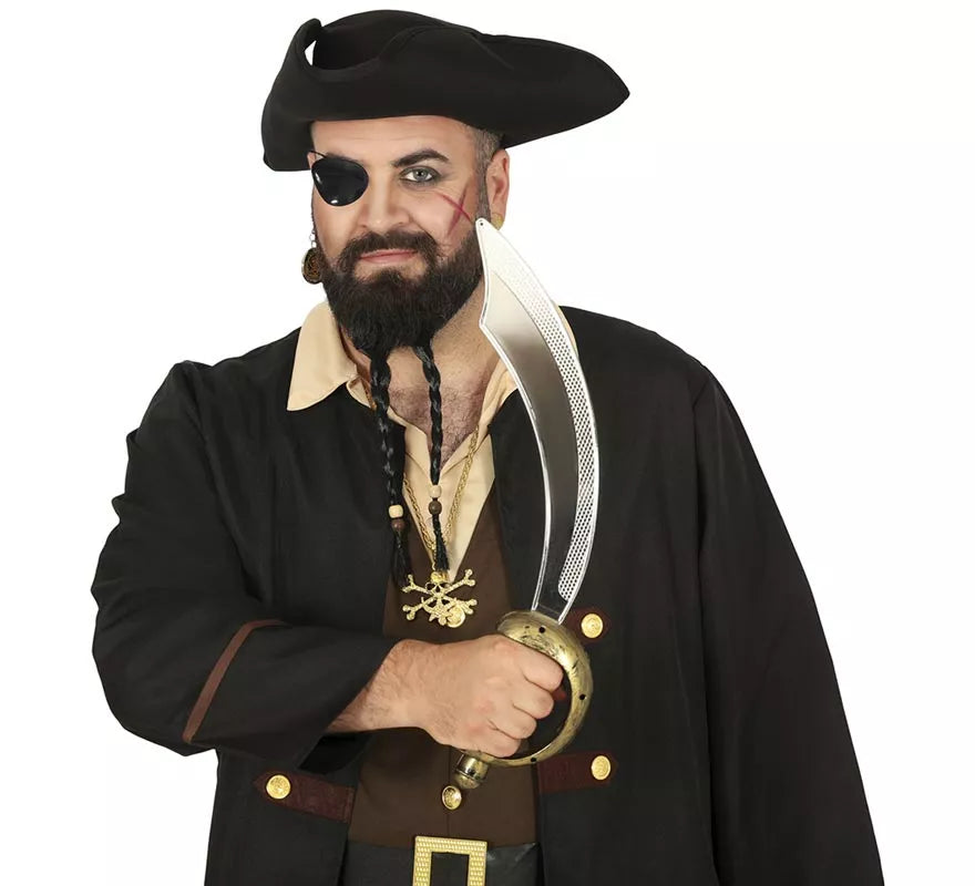 Translation missing: it.Conjunto de Sable pirata 47 cm. y parche