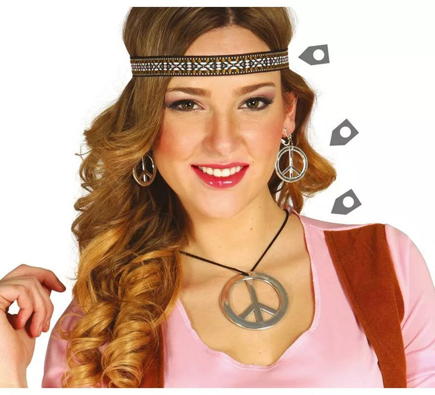 Translation missing: it.Conjunto Hippie de pendientes, collar y cinta