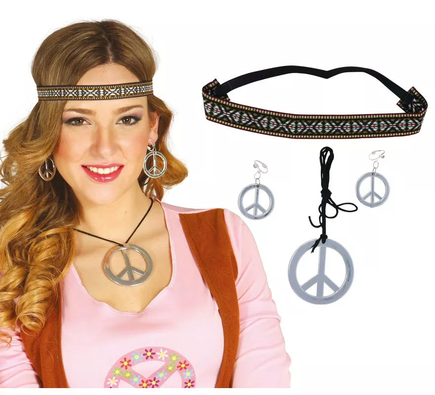 Translation missing: it.Conjunto Hippie de pendientes, collar y cinta