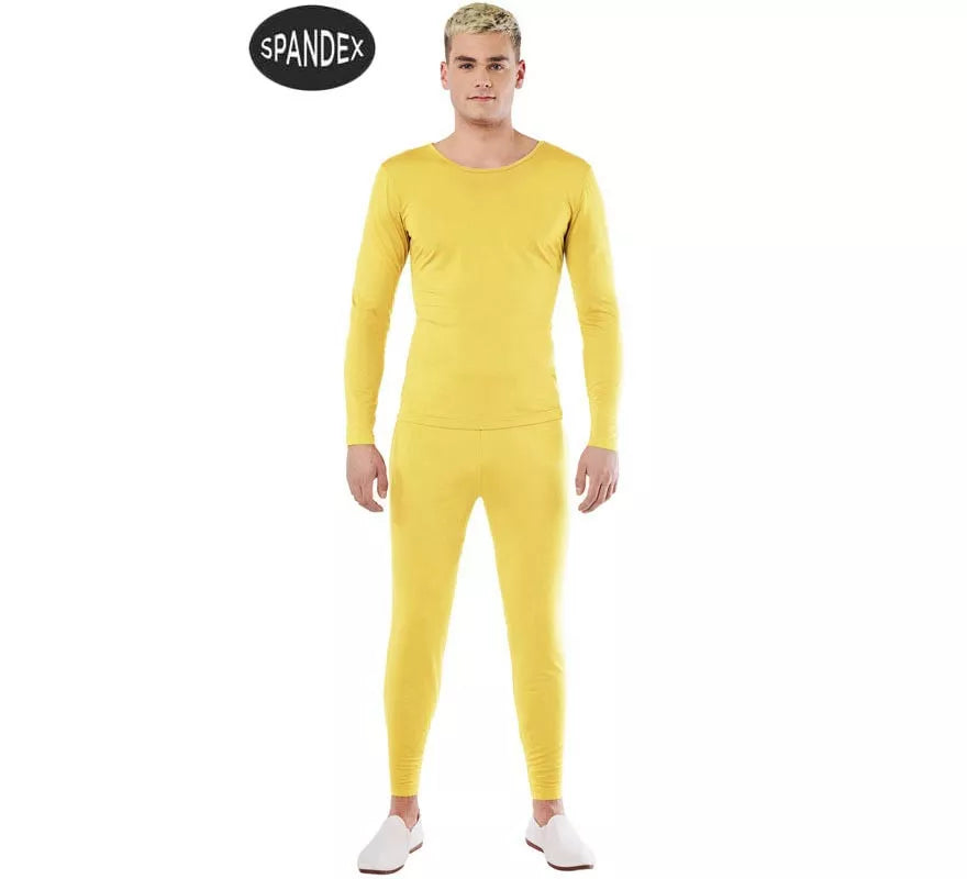 Translation missing: it.Conjunto Maillot Spandex en 2 piezas color Amarillo hombre