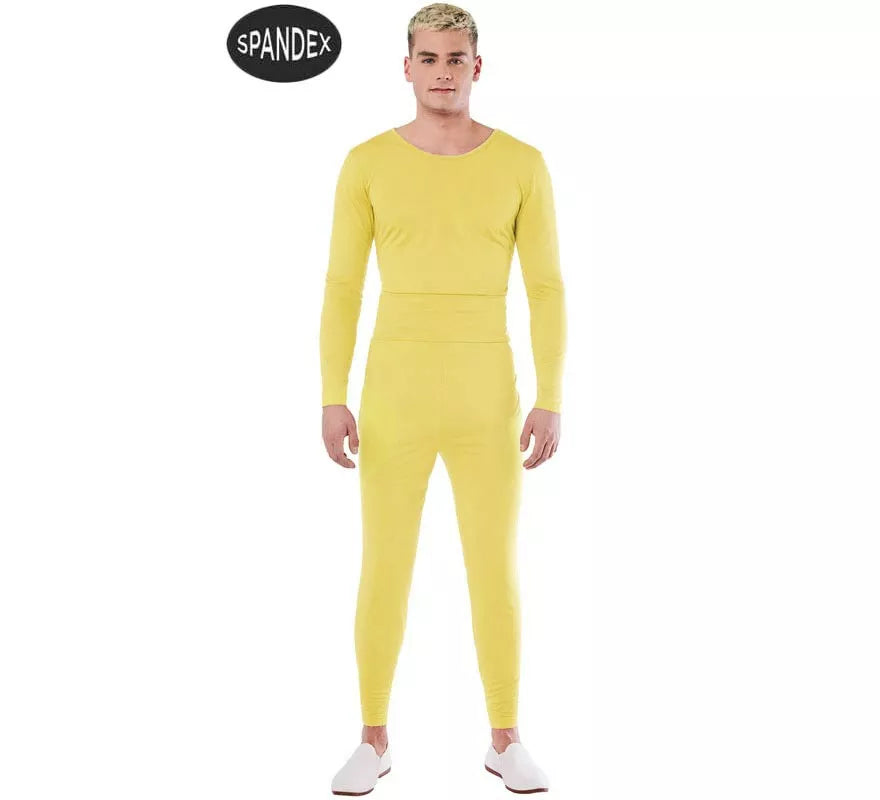 Translation missing: it.Conjunto Maillot Spandex en 2 piezas color Amarillo hombre