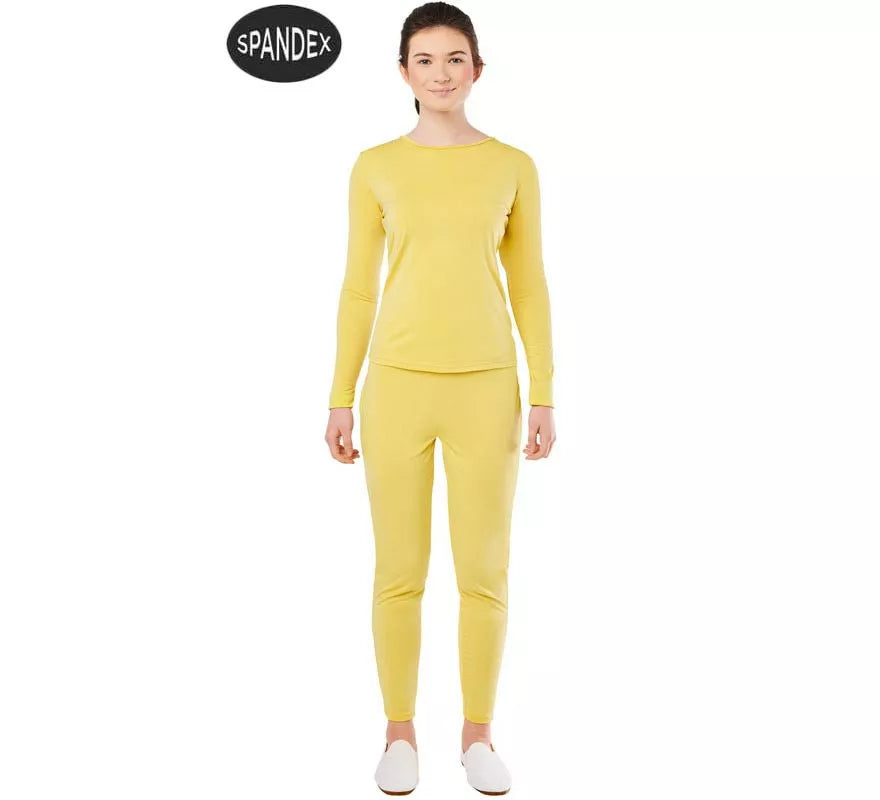 Translation missing: es.Conjunto Maillot Spandex en 2 piezas color Amarillo mujer