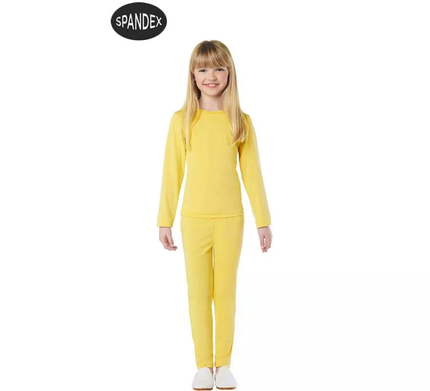 Translation missing: it.Conjunto Maillot Spandex en 2 piezas color Amarillo para niños