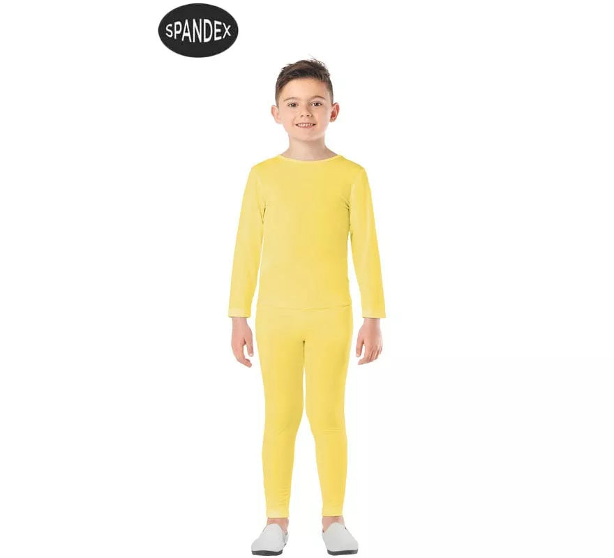 Translation missing: it.Conjunto Maillot Spandex en 2 piezas color Amarillo para niños