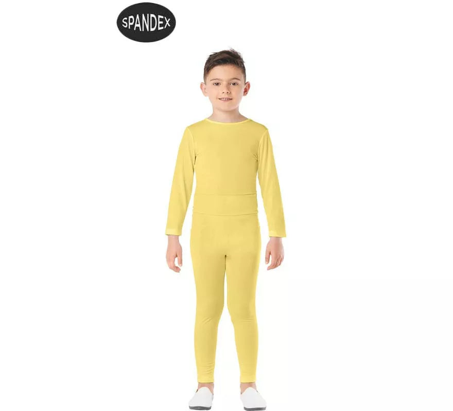 Translation missing: it.Conjunto Maillot Spandex en 2 piezas color Amarillo para niños