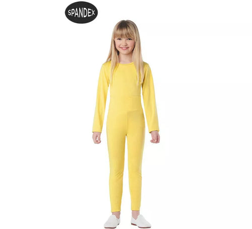 Conjunto Maillot Spandex en 2 piezas color Amarillo para niños