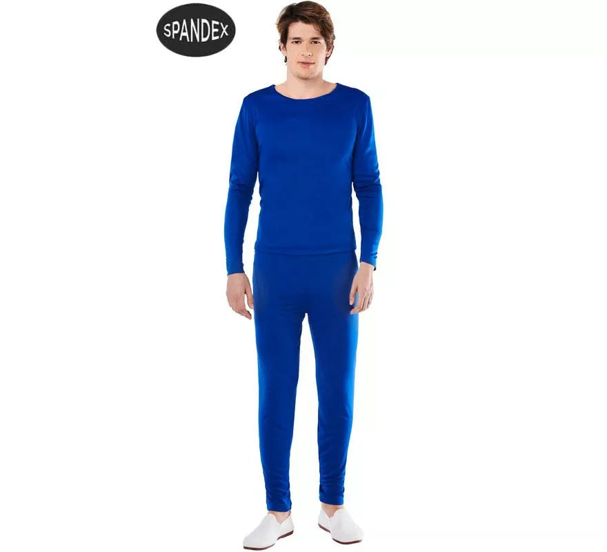Translation missing: it.Conjunto Maillot Spandex en 2 piezas color Azul para hombre