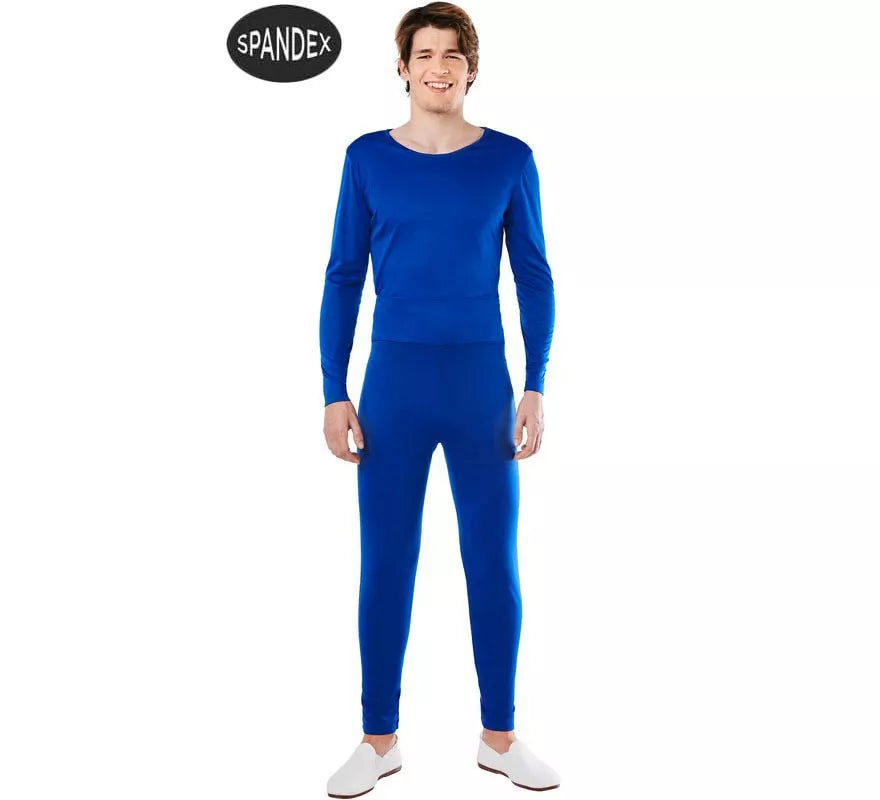 Translation missing: it.Conjunto Maillot Spandex en 2 piezas color Azul para hombre