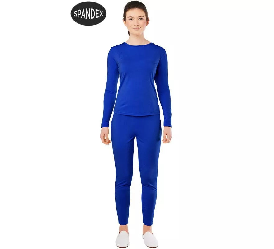 Translation missing: es.Conjunto Maillot Spandex en 2 piezas color Azul para mujer