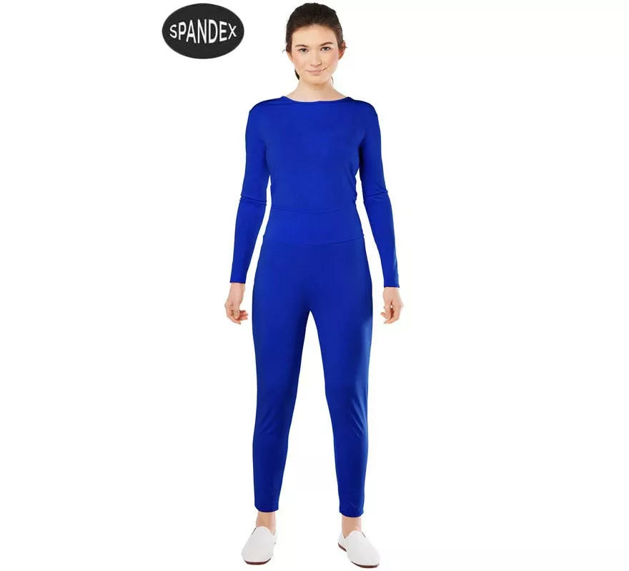 Translation missing: es.Conjunto Maillot Spandex en 2 piezas color Azul para mujer
