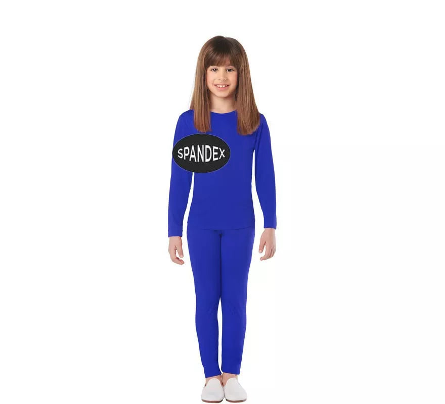 Translation missing: es.Conjunto Maillot Spandex en 2 piezas color Azul para niños
