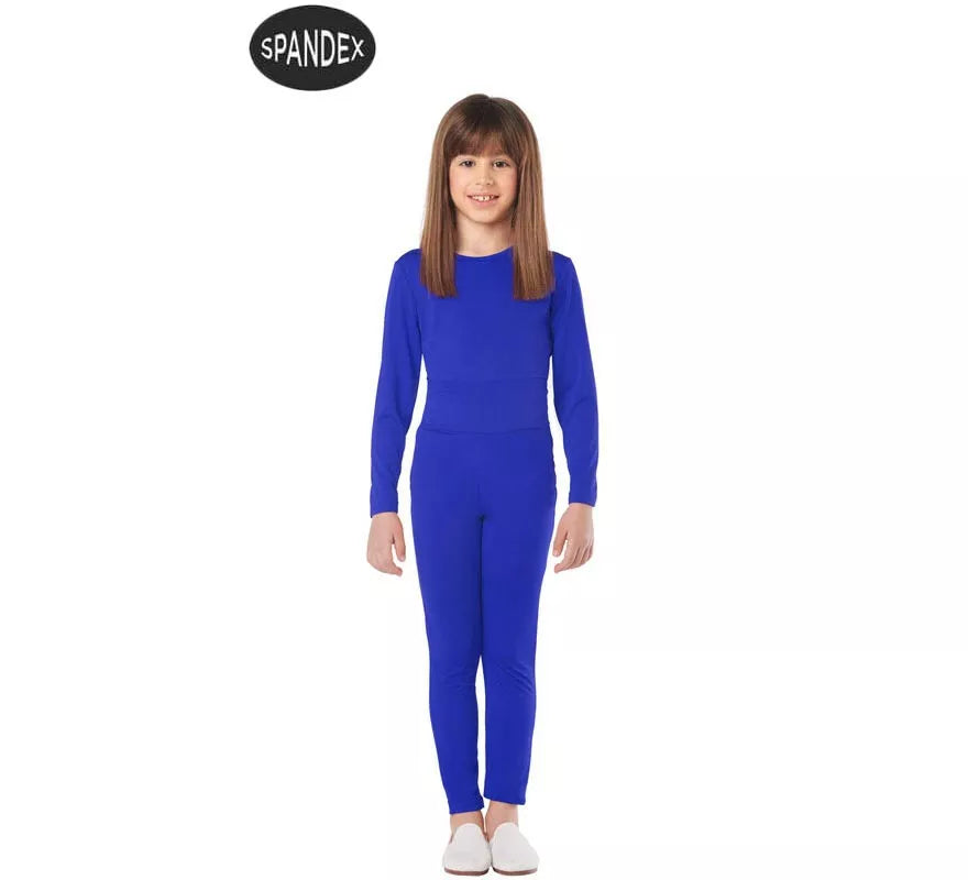 Translation missing: it.Conjunto Maillot Spandex en 2 piezas color Azul para niños