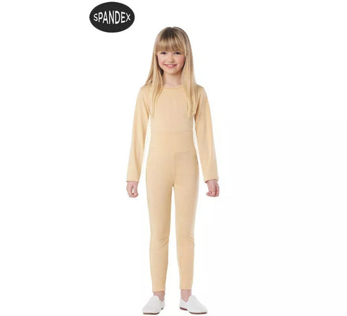 Conjunto Maillot Spandex en 2 piezas color beige para niños