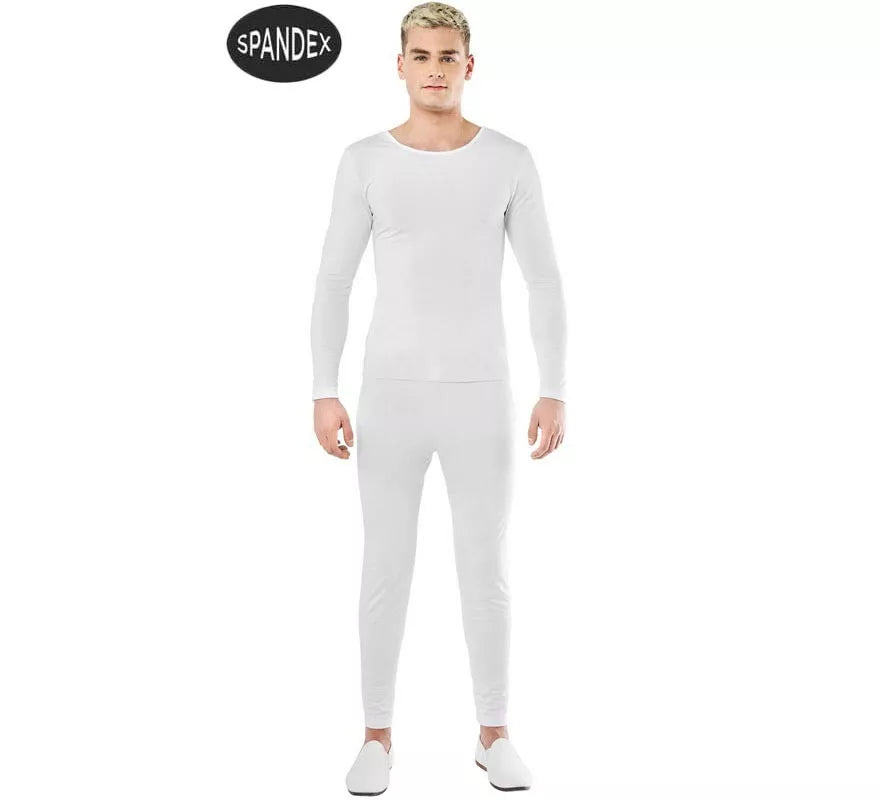 Translation missing: es.Conjunto Maillot Spandex en 2 piezas color Blanco para hombre