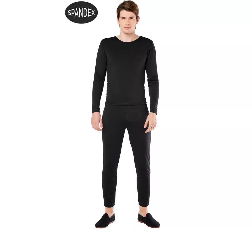 Translation missing: es.Conjunto Maillot Spandex en 2 piezas color Negro para hombre
