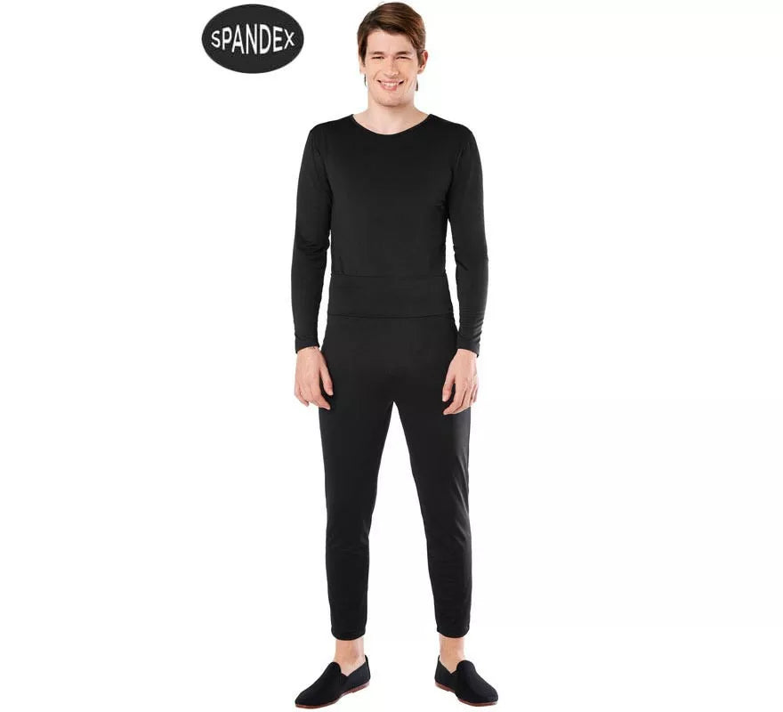 Translation missing: es.Conjunto Maillot Spandex en 2 piezas color Negro para hombre