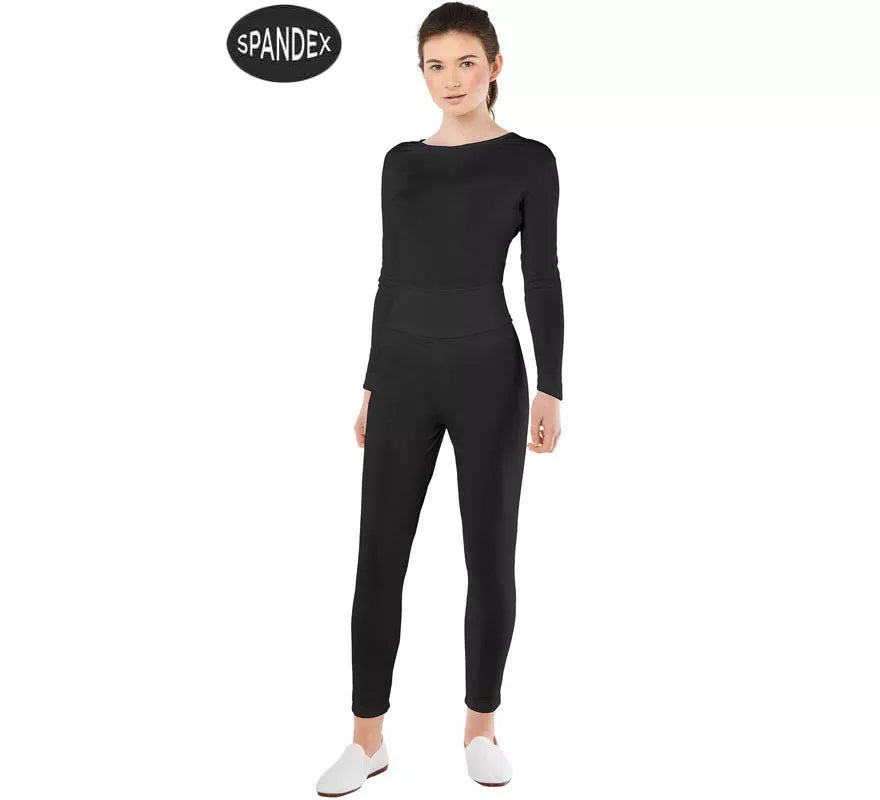 Translation missing: it.Conjunto Maillot Spandex en 2 piezas color Negro para mujer
