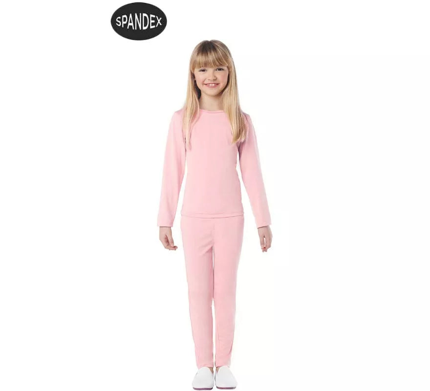 Translation missing: it.Conjunto Maillot Spandex en 2 piezas color Rosa para niños