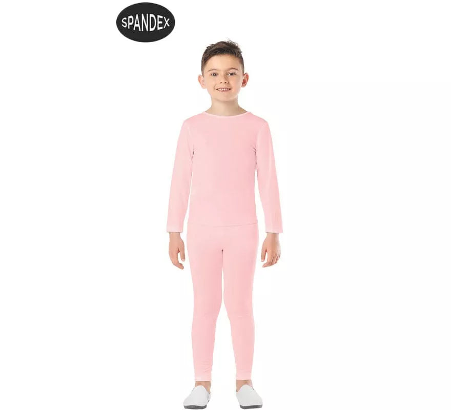 Translation missing: it.Conjunto Maillot Spandex en 2 piezas color Rosa para niños