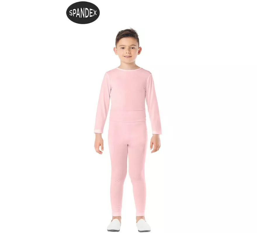 Translation missing: es.Conjunto Maillot Spandex en 2 piezas color Rosa para niños