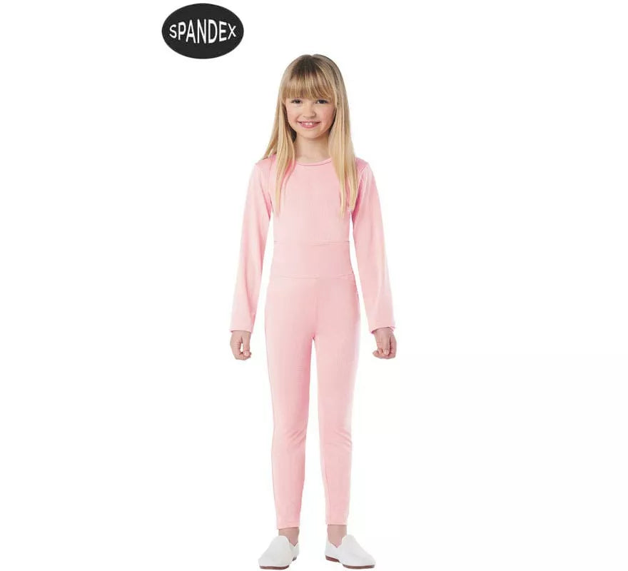 Translation missing: es.Conjunto Maillot Spandex en 2 piezas color Rosa para niños