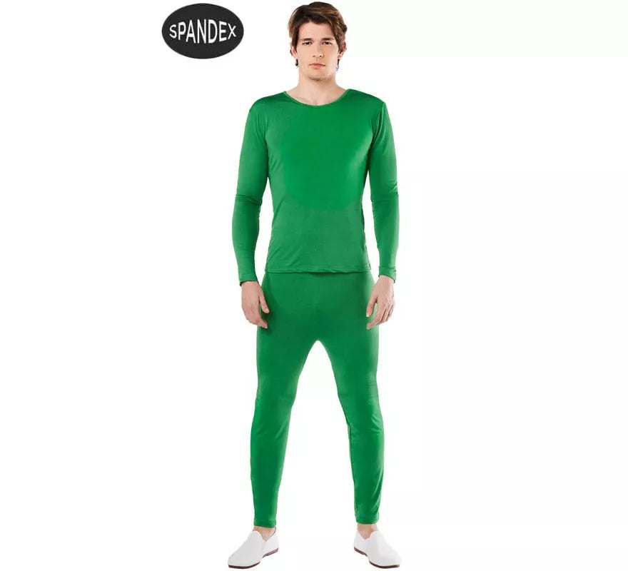 Conjunto Maillot Spandex en 2 piezas color Verde para hombre